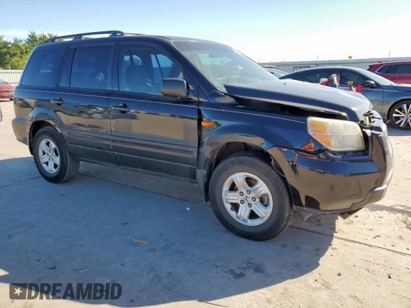 2006 Honda Pilot LX with VIN 5FNYF28116B022402, listed as a Copart auction lot 57600105 with 226,999 mi miles and Salvage title. Bid and sale history available at DreamBid. Image 4.