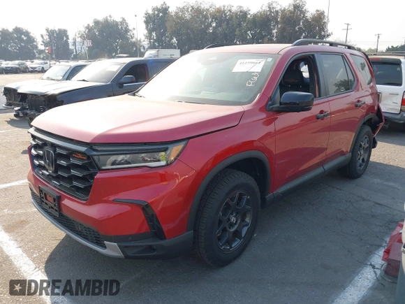 2023 Honda Pilot TrailSport with VIN 5FNYG1H65PB042687, listed as a IAAI auction lot 41259661 with 11,359 mi miles. Bid and sale history available at carsss.com. Image 17.