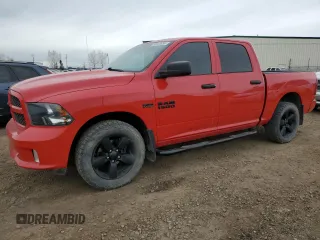 2018 Ram 1500 Express with VIN 1C6RR7KT7JS349229, listed as a Copart auction lot 53333695 with 297,903 mi miles and Salvage title. Bid and sale history available at DreamBid. Image 1.