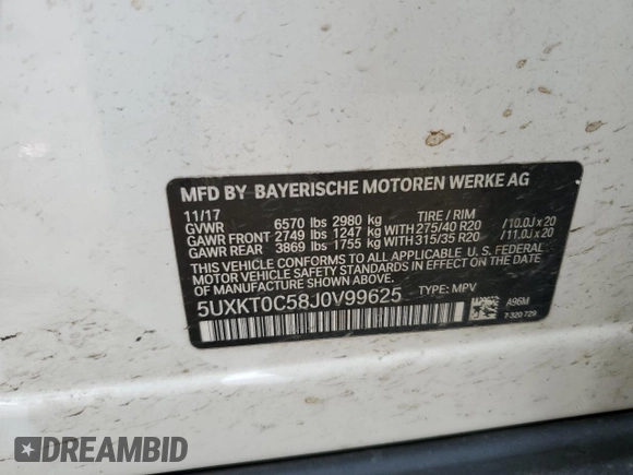 2018 BMW X5 xDrive40e iPerformance with VIN 5UXKT0C58J0V99625, listed as a Copart auction lot 49214475 with 90,164 mi miles and Clean Title. Bid and sale history available at carsss.com. Image 13.