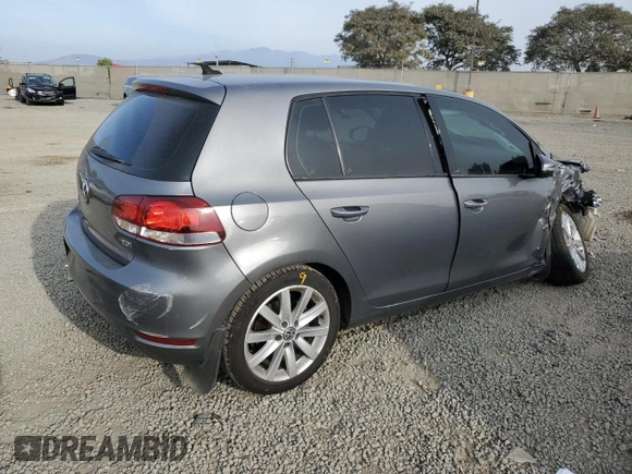 2011 Volkswagen Golf TDI with VIN WVWDM7AJ7BW072903, listed as a Copart auction lot 87343824 with 184,360 mi miles and Salvage title. Bid and sale history available at DreamBid. Image 3.