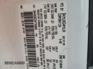 1999 Dodge Durango z VIN 1B4HS28Z2XF709089, wystawiony jako Copart lot #58241055 z przebiegiem 112 347 mil mil oraz Szkoda całkowita • Salvage title. Historia ofert i sprzedaży dostępna na DreamBid. Obrazek 13.