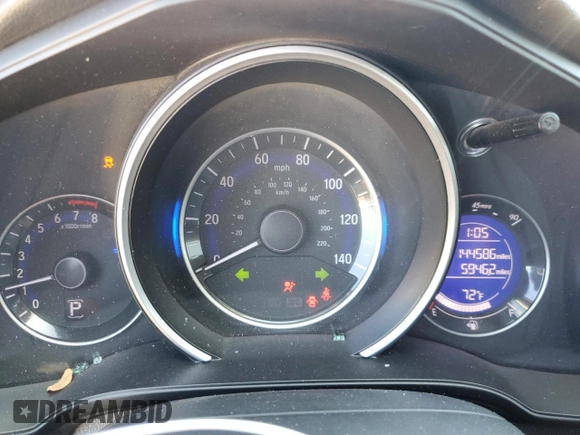 2015 Honda Fit EX-L with VIN 3HGGK5H82FM748725, listed as a Copart auction lot 46551985 with 144,586 mi miles and Salvage Title. Bid and sale history available at carsss.com. Image 9.