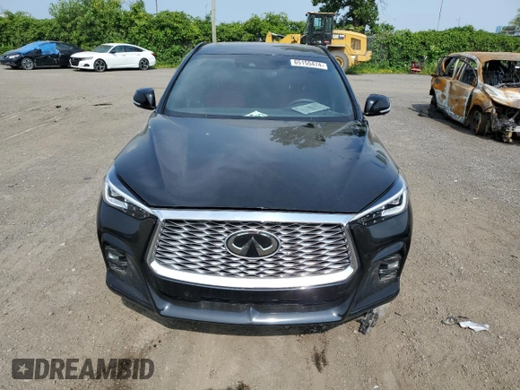 2022 Infiniti QX55 Sensory with VIN 3PCAJ5L30NF101911, listed as a Copart auction lot 65155474 with 57,589 mi miles and Salvage title. Bid and sale history available at DreamBid. Image 5.