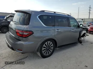 2021 Nissan Armada SL with VIN JN8AY2BB5M9790943, listed as a Copart auction lot 68871694 with 64,539 mi miles and Salvage Title. Bid and sale history available at carsss.com. Image 3.