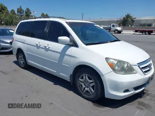 2005 Honda Odyssey EX-L with VIN 5FNRL38685B047536, listed as a IAAI auction lot 42753082 with 191,256 mi miles and . Bid and sale history available at DreamBid. Image 1.