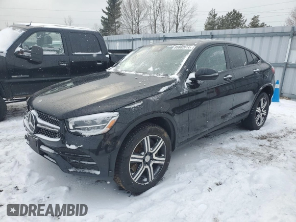 2021 Mercedes-Benz GLC with VIN W1N0J8EB6MF991402, listed as a Copart auction lot 85602014 with 132,117 mi miles and Salvage Title. Bid and sale history available at carsss.com. Image 1.