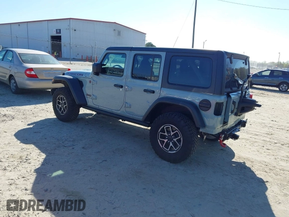 2024 Jeep Wrangler Rubicon with VIN 1C4PJXFG5RW268447, listed as a IAAI auction lot 41887497 with 3,005 mi miles. Bid and sale history available at carsss.com. Image 3.