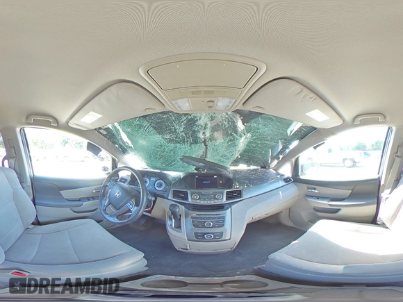 2015 Honda Odyssey LX with VIN 5FNRL5H27FB054746, listed as a Copart auction lot 53023405 with 96,548 mi miles and Salvage Title. Bid and sale history available at DreamBid. Image 14.