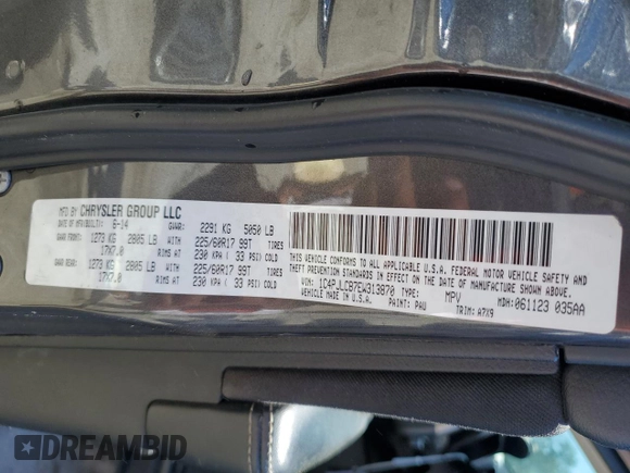 2014 Jeep Cherokee Latitude with VIN 1C4PJLCB7EW313870, listed as a Copart auction lot 48349105 with 217,624 mi miles and Salvage Title. Bid and sale history available at carsss.com. Image 14.