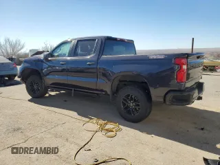 2022 Chevrolet Silverado 1500 Custom Trail Boss with VIN 3GCUDCETXNG649141, listed as a Copart auction lot 43565075 with 53,898 mi miles and Salvage Title. Bid and sale history available at DreamBid. Image 2.