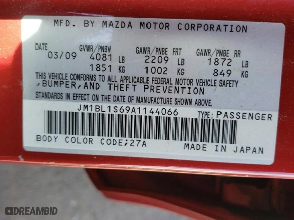 2010 Mazda Mazda3 s Grand Touring with VIN JM1BL1S69A1144066, listed as a Copart auction lot 48491285 with 176,215 mi miles and Salvage Title. Bid and sale history available at carsss.com. Image 13.