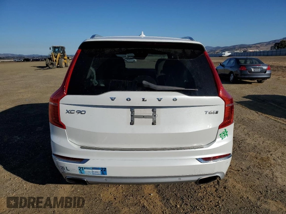 2018 Volvo XC90 Inscription with VIN YV4A22PL2J1206729, listed as a Copart auction lot 80166224 with 81,199 mi miles and Salvage Title. Bid and sale history available at DreamBid. Image 6.