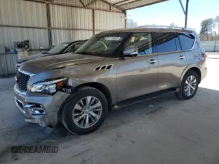 2016 Infiniti QX80 with VIN JN8AZ2NF0G9610963, listed as a Copart auction lot 47184895 with 183,836 mi miles and Salvage Title. Bid and sale history available at carsss.com. Image 1.