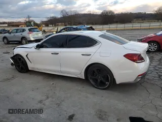 2019 Genesis G70 Advanced z VIN KMTG44LA0KU020504, wystawiony jako Copart lot #83984724 z przebiegiem 54 444 mil mil oraz Szkoda całkowita • Salvage title. Historia ofert i sprzedaży dostępna na DreamBid. Obrazek 2.