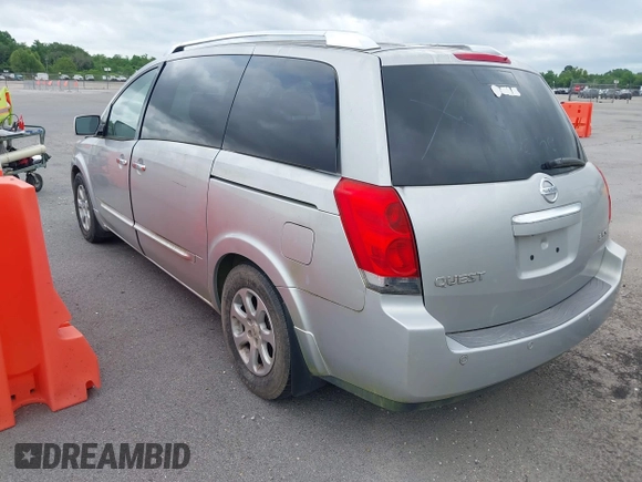 2008 Nissan Quest S z VIN 5N1BV28U48N121749, wystawiony jako IAAI lot #42209816 z przebiegiem 173 970 mil mil oraz . Historia ofert i sprzedaży dostępna na DreamBid. Obrazek 3.
