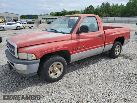 2001 Dodge 1500 z VIN 1B7HC16Y11S702492, wystawiony jako Copart lot #54928105 z przebiegiem 106 860 mil mil oraz Szkoda całkowita • Salvage title. Historia ofert i sprzedaży dostępna na DreamBid. Obrazek 1.