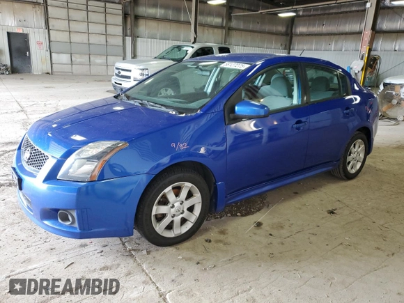 2012 Nissan Sentra S with VIN 3N1AB6AP9CL658827, listed as a Copart auction lot 58127275 with 156,802 mi miles and Salvage title. Bid and sale history available at DreamBid. Image 1.