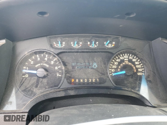 2014 Ford F-150 XL with VIN 1FTMF1CM2EKD70205, listed as a Copart auction lot 43963335 with 214,912 mi miles and Salvage title. Bid and sale history available at DreamBid. Image 9.