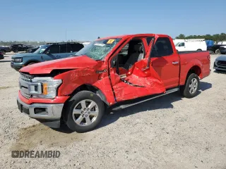 2019 Ford F-150 XL with VIN 1FTEW1CB0KKE24115, listed as a Copart auction lot 52201195 with 41,230 mi miles and Salvage title. Bid and sale history available at DreamBid. Image 1.