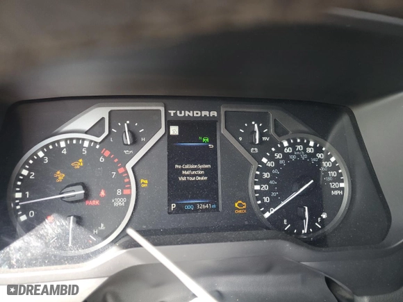 2023 Toyota Tundra 4WD Limited with VIN 5TFJA5DB5PX128164, listed as a Copart auction lot 50194805 with 32,641 mi miles and Salvage Title. Bid and sale history available at carsss.com. Image 9.
