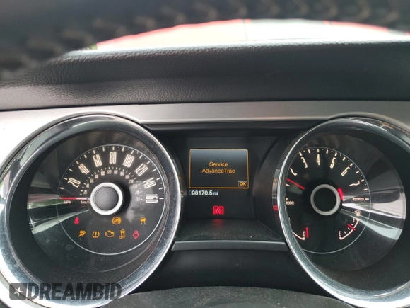2014 Ford Mustang V6 with VIN 1ZVBP8AM7E5220876, listed as a Copart auction lot 58139835 with 98,170 mi miles and Salvage title. Bid and sale history available at DreamBid. Image 9.