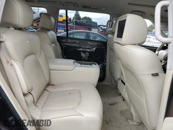 2013 Infiniti QX56 with VIN JN8AZ2NE2D9040676, listed as a Copart auction lot 71395084 with 163,769 mi miles and Salvage Title. Bid and sale history available at carsss.com. Image 11.