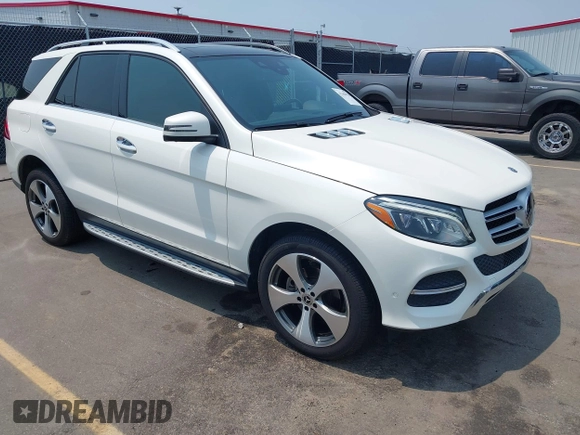 2018 Mercedes-Benz GLE 350 with VIN 4JGDA5HB6JB012687, listed as a IAAI auction lot 42389978 with 112,811 mi miles and . Bid and sale history available at DreamBid. Image 1.