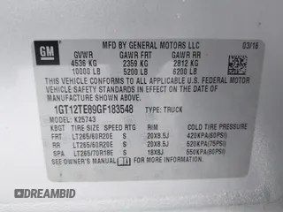 2016 GMC Sierra 2500HD SLT z VIN 1GT12TE89GF183548, wystawiony jako IAAI lot #40476400 z przebiegiem 203 148 mil mil oraz . Historia ofert i sprzedaży dostępna na DreamBid. Obrazek 9.