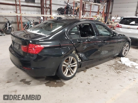 2013 BMW 3 Series 328i xDrive with VIN WBA3B5C56DF594332, listed as a IAAI auction lot 41863422 with 88,772 mi miles. Bid and sale history available at carsss.com. Image 4.