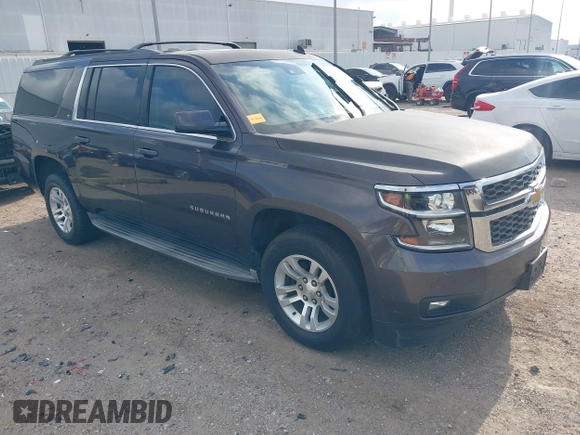 2015 Chevrolet Suburban LT with VIN 1GNSCJKCXFR175154, listed as a IAAI auction lot 42280418 with 227,373 mi miles and . Bid and sale history available at DreamBid. Image 1.