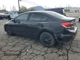 2015 Honda Civic Sedan LX with VIN 19XFB2E52FE109354, listed as a Copart auction lot 49101105 with 279,321 mi miles and Clean Title. Bid and sale history available at carsss.com. Image 2.