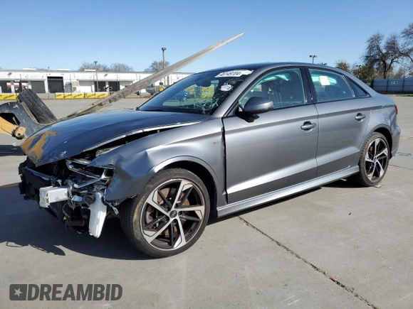 2020 Audi A3 Sedan S line Premium Plus with VIN WAUJEGFFXLA090179, listed as a Copart auction lot 46149704 with 63,152 mi miles. Bid and sale history available at carsss.com. Image 1.