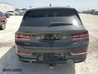 2022 Genesis GV80 with VIN KMUHBDSBXNU099121, listed as a Copart auction lot 64289034 with 28,009 mi miles and Salvage Title. Bid and sale history available at carsss.com. Image 6.