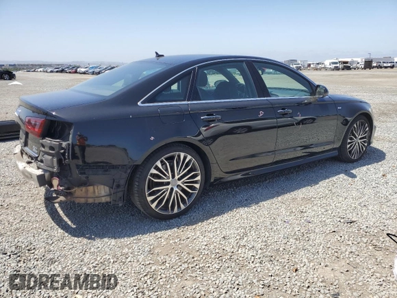 2016 Audi A6 Premium Plus with VIN WAUGFAFC1GN076986, listed as a Copart auction lot 56123585 with 100,837 mi miles and Salvage title. Bid and sale history available at DreamBid. Image 3.