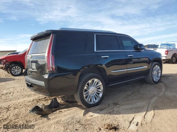 2015 Cadillac Escalade Platinum with VIN 1GYS4PKJ4FR668510, listed as a Copart auction lot 87366504 with 182,786 mi miles and Salvage Title. Bid and sale history available at carsss.com. Image 3.
