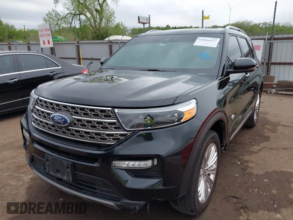 2022 Ford Explorer King Ranch z VIN 1FM5K8LC5NGA34787, wystawiony jako IAAI lot #42066427 z przebiegiem 82 945 mil mil oraz . Historia ofert i sprzedaży dostępna na DreamBid. Obrazek 6.