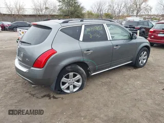 2007 Nissan Murano SL with VIN JN8AZ08TX7W515009, listed as a IAAI auction lot 40735458 with 163,177 mi miles and . Bid and sale history available at carsss.com. Image 4.