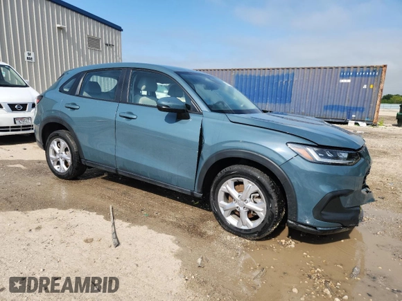 2023 Honda HR-V LX with VIN 3CZRZ2H31PM745770, listed as a Copart auction lot 62567235 with 29,420 mi miles and Salvage title. Bid and sale history available at DreamBid. Image 4.