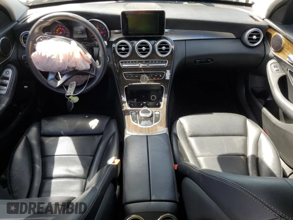 2017 Mercedes-Benz C 300 with VIN 55SWF4JB0HU201991, listed as a Copart auction lot 54105055 with 68,938 mi miles and Salvage Title. Bid and sale history available at DreamBid. Image 8.