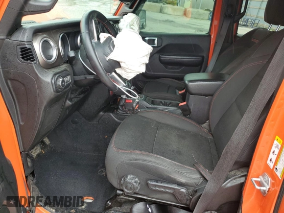 2018 Jeep Wrangler Unlimited Rubicon with VIN 1C4HJXFG7JW287624, listed as a Copart auction lot 59006895 with 64,871 mi miles and Salvage title. Bid and sale history available at DreamBid. Image 7.