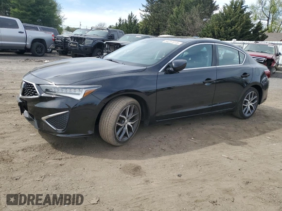 2019 Acura ILX w/Premium Pkg with VIN 19UDE2F72KA008926, listed as a Copart auction lot 54257015 with 117,890 mi miles and Salvage Title. Bid and sale history available at carsss.com. Image 1.