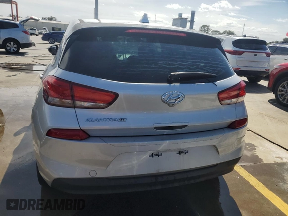 2018 Hyundai Elantra GT with VIN KMHH35LE9JU011602, listed as a Copart auction lot 75507694 with 0 mi miles and Salvage Title. Bid and sale history available at carsss.com. Image 6.