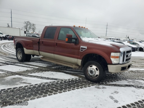 2008 Ford Super Duty F-350 DRW XL with VIN 1FTWW33R88EC17881, listed as a Copart auction lot 43429245 with 168,011 mi miles and Salvage Title. Bid and sale history available at carsss.com. Image 4.