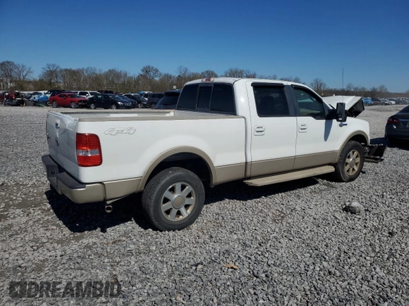 2008 Ford F-150 XLT with VIN 1FTPW14V58KB37444, listed as a Copart auction lot 50063545 with 165,536 mi miles and Salvage Title. Bid and sale history available at carsss.com. Image 3.