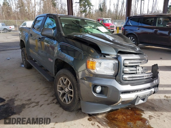 2015 GMC Canyon 2WD SLE with VIN 1GTG5BE37F1265497, listed as a IAAI auction lot 41507236 with 101,385 mi miles. Bid and sale history available at carsss.com. Image 1.