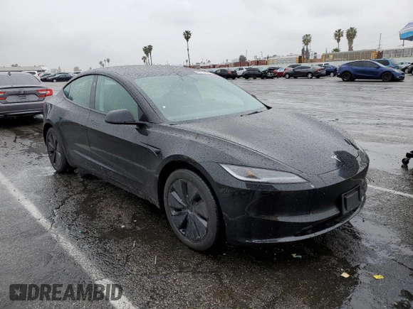 2024 Tesla Model 3 with VIN 5YJ3E1EA9RF867532, listed as a Copart auction lot 47814555 with 2,445 mi miles and Salvage Title. Bid and sale history available at DreamBid. Image 4.