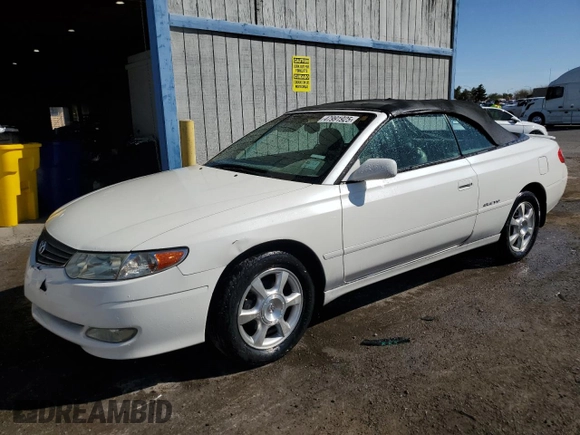 2002 Toyota Solara SE with VIN 2T1FF28P82C560265, listed as a Copart auction lot 47991925 with 219,776 mi miles and Clean Title. Bid and sale history available at DreamBid. Image 1.