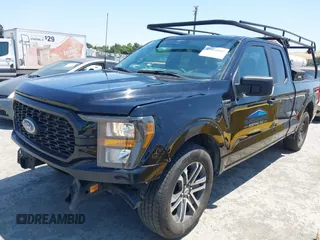 2023 Ford F-150 XL with VIN 1FTEX1C55PKE05056, listed as a IAAI auction lot 42466045 with 54,329 mi miles and . Bid and sale history available at DreamBid. Image 2.