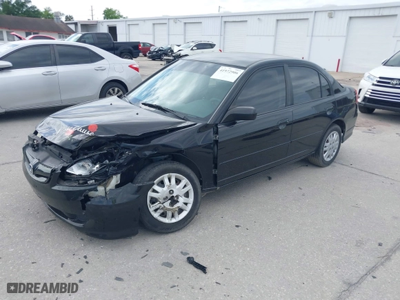 2005 Honda Civic Sdn LX with VIN 2HGES16595H505337, listed as a IAAI auction lot 41972906 with 129,238 mi miles. Bid and sale history available at carsss.com. Image 17.